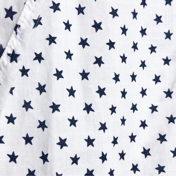 Anthropologie. Grayson, the hero with navy blue stars, button down shirt. - Picture 3 of 9